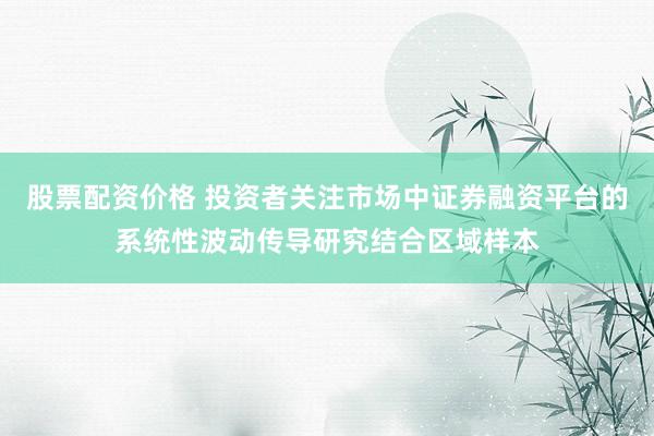 股票配资价格 投资者关注市场中证券融资平台的系统性波动传导研究结合区域样本
