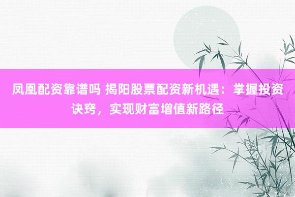 凤凰配资靠谱吗 揭阳股票配资新机遇：掌握投资诀窍，实现财富增值新路径